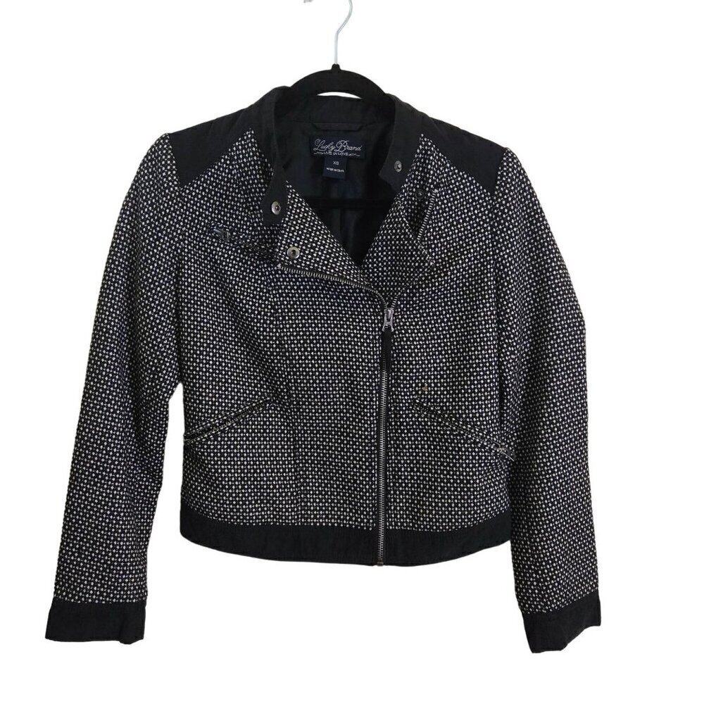 Lucky Brand Womens Wool Swiss Dot Jacket Size XS - Picture 2 of 8